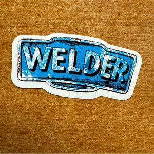 Welder‎ Blue Home Design Sticker
